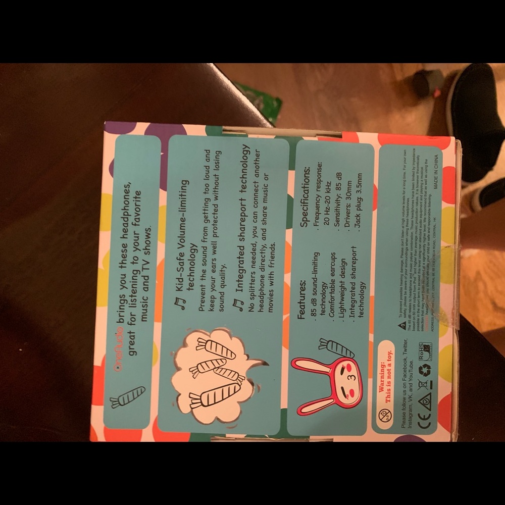 Little girls headphones - Picture 2 of 5